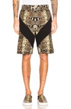 Givenchy Snake Print Bermuda Shorts In Animal Print,yellow,brown