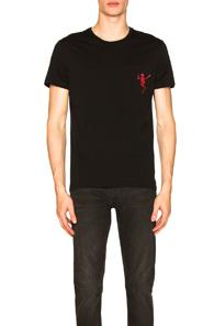 Alexander Mcqueen Skeleton Tee In Black