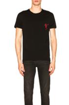 Alexander Mcqueen Skeleton Tee In Black