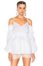 Francesco Scognamiglio Off The Shoulder Blouse In White