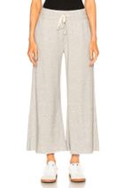 Mother Lounge Roller Crop Fray Pant In Gray