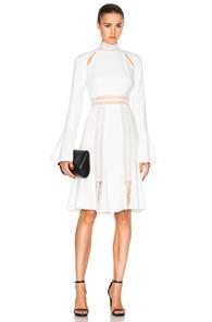Jonathan Simkhai Mini Flare Dress In White