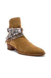 Amiri White Bandana Buckle Boot In Neutral