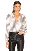 Isabel Marant Olda Top In Blue,stripes,white