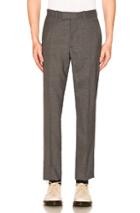 Maison Margiela Two Ply Wool Poplin Trouser In Gray