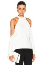 Dion Lee Sleeve Release Evening Knit Top In White