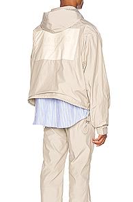 Fear Of God Nylon Full Zip Hoodie In Neutral
