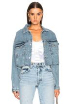 Palmer Girls X Miss Sixty Vintage Cropped Denim Jacket In Blue