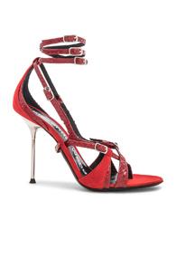 Alexander Wang Kiely Embossed Sandal In Red