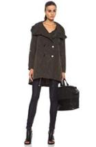Moncler Baillet Polyamide Coat In Green