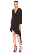 Juan Carlos Obando Fwrd Exclusive Wrap Dress In Black
