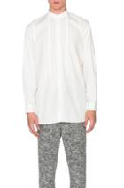 Robert Geller Rope Tie Shirt In White