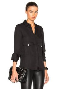 Versus Two Pocket Top In Black