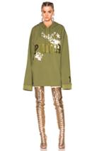 Fenty By Puma Embroidered Graphic Hoodie In Floral,green,pink