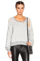 Unravel Fwrd Exclusive Destroyed Oversize Crewneck Sweater In Gray