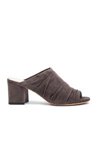 Alexandre Birman Suede Belquis Mules In Gray