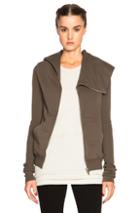 Drkshdw By Rick Owens Mountain Hoodie Sweatshirt In Green