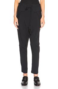 Chloe Light Cady Trousers In Black