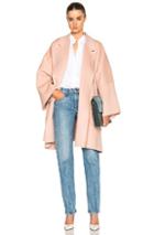 Helmut Lang Double Face Wool Coat In Pink