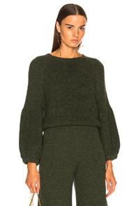 Mara Hoffman Eliza Sweater In Green
