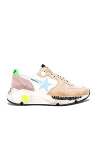 Golden Goose Running Sole Sneaker In Blue,neutral,pink