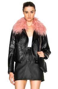 Shrimps Gigi Faux Leather Jacket In Black