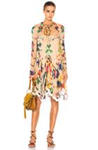 Chloe Technicolor Ink Blot Print Dress In Ombre & Tie Dye,neutrals,abstract
