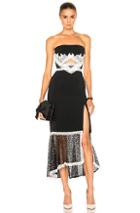 Jonathan Simkhai Window Pane Lace Dress In Black