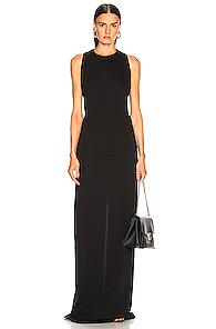 Drkshdw By Rick Owens Column Gown In Black