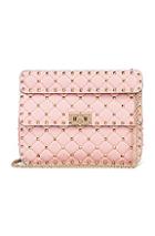 Valentino Medium Rockstud Spike Shoulder Bag In Pink