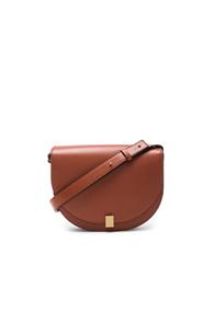 Victoria Beckham Half Moon Box Bag In Brown
