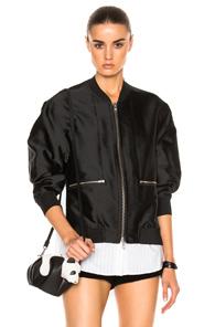 3.1 Phillip Lim Bomber Jacket In Black,stripes,white