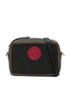 Fendi Mini Logo Emblem Camera Case In Black