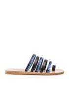 Ancient Greek Sandals Raffia Niki Sandals In Black,blue