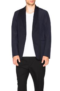 Casely-hayford Aston Double Jacket In Blue