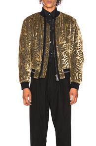 Haider Ackermann Reversible Bomber Jacket In Floral,yellow