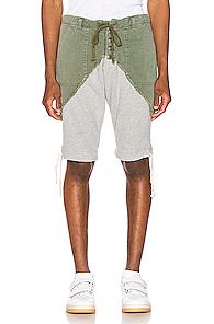 Greg Lauren Terry Short In Gray,green