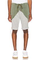 Greg Lauren Terry Short In Gray,green