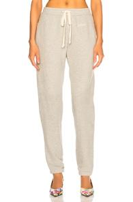 Re/done Sweatpant With Embroidery In Gray