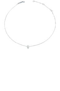 Carbon & Hyde Diamond Drop Chain Choker In Metallics