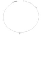 Carbon & Hyde Diamond Drop Chain Choker In Metallics