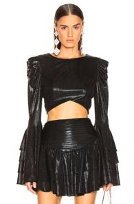 Retrofete Lydia Top In Black