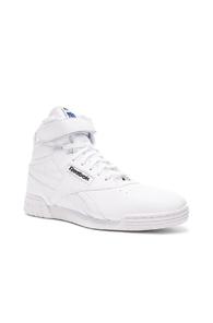 Gosha Rubchinskiy X Reebok Leather Classic High Sneakers In White