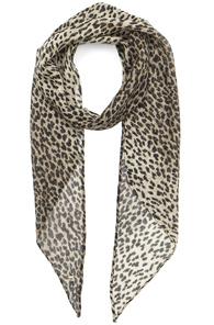 Saint Laurent Babycat Scarf In Black