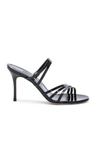 Manolo Blahnik Andena 90 Sandal In Black