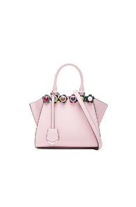 Fendi Floral Studded 3jours Mini In Pink