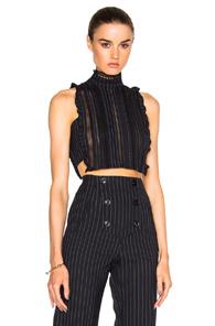Marissa Webb Yvette Dickie Top In Blue,stripes
