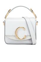 Chloe C Mini Box Bag In Gray