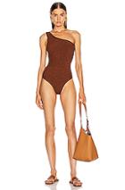 Hunza G Nancy Swimsuit In Brown