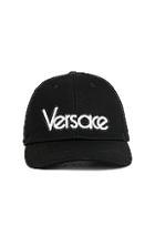 Versace Logo Baseball Hat In Black